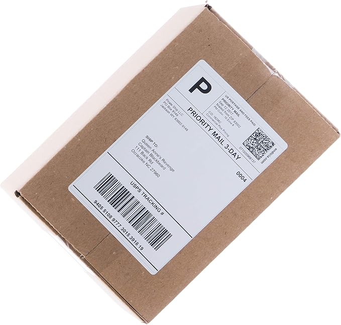 FungLam 4x6 Thermal Labels, 40 Rolls Thermal Printer Labels, 250 Labels/Roll, 1'' Core, Perforated and Strong Adhesive Shipping Labels, Compatible with Zebra and Most Thermal Label Printers