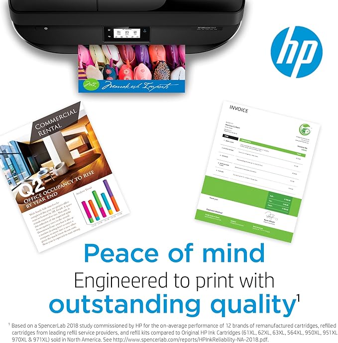 HP 962XL Cyan High-yield Ink Cartridge | Works with HP OfficeJet 9010 Series, HP OfficeJet Pro 9010, 9020 Series | Eligible for Instant Ink | 3JA00AN