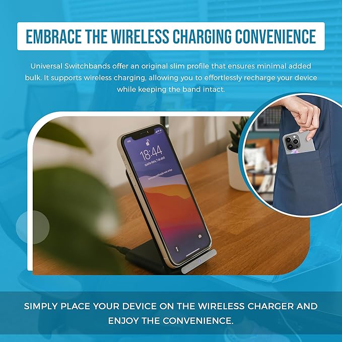 Phone Grip Strap - Pack of 2 Reversible Finger Holder for Phone Back, Customizable Anti-Slip Design, Wireless Charging Compatible Detachable Holder for iPhone - Brown & Green Snake Skin