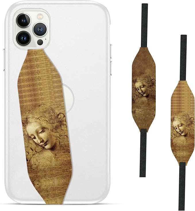 Customizable Universal Phone Grip Strap | Reversible Phone Hand Strap for Phone Cases as Phone Loop Holder| Secure handling by Comfortable Phone Strap - Head of Women