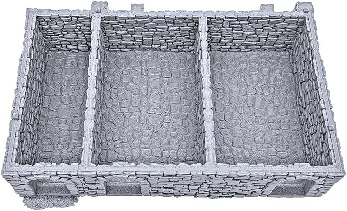 Black Rock Barracks by Printable Scenery, 3D Printed Tabletop RPG Scenery and Wargame Terrain 28mm Miniatures