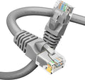 GEARit Cat 6 Ethernet Cable (1-Pack 25 Feet) Cat6 Network Patch, 10Gbps, RJ45, Snagless Cord, Gold-Plated Connectors, Internet for PC, TV, Tablet, Router, Printer, Servers, IT Data Center - Gray