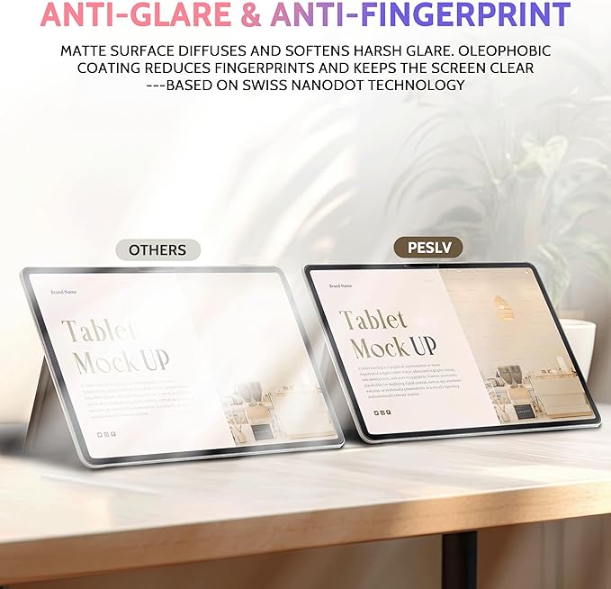 2 Pack Like Paper Screen Protector for iPad Pro 13 Inch 7th (2024, M4), Matte Anti Glare PET Film/Blue Light Filter Eye Protection Cover/Drawing & Writing Feel Like on Paper