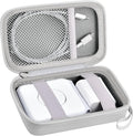Travel Case for UCOMX for Nano/for Iseyyox/for LISEN/for RTOPS 3 in 1 Wireless Charger, Foldable Magnetic Charging Station Storage Holder Bag for Fast Charge Pad Cable and Adapter, White-Box Only