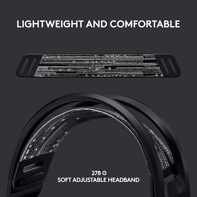 Logitech G733 Lightspeed Wireless Gaming Headset + Litra Beam LX Premium Dual-Sided RGB LED Streaming Key Light - Black