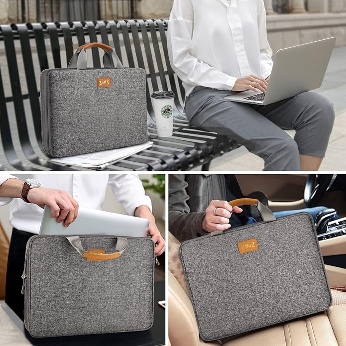 ZINZ Laptop Case Computer Sleeve Briefcase with Multi-pockets for 11.6 12.9 13 13.3 14 15 15.6 16 inch Notebooks