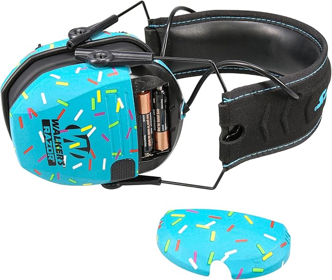 Walker's Razor Slim Ultra Low Profile Compact Design Adjustable Range Shooting Hunting Hearing Protection Electronic Earmuffs