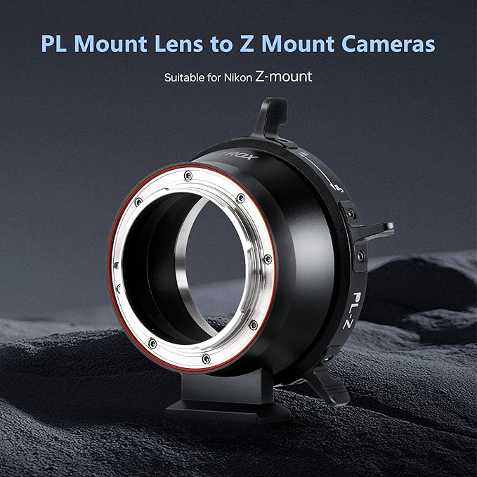 VILTROX PL-Z Lens Adapter, Lens Converter Ring Camera Lens Mount Adapter Ring Compatible with PL Lens to to Z Mount Nikon Mirrorless Camera Z5 Z50 Z6 Z6II Z7 Z7II Zfc