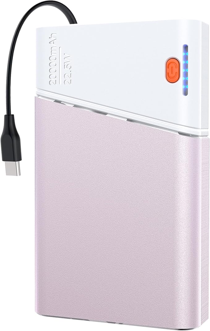 Portable Charger 20000mAh, 22.5W PD 3.0+QC 4.0 Super Fast Charging Power Bank, Cooler Aerospace Metal Case for iPhone 17 16 15 14, 13 Android, iPad, Samsung Google Tablet & More, Travel Essential