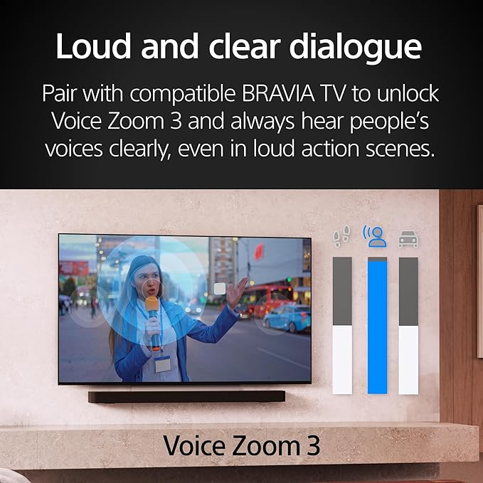 Sony BRAVIA Theater Bar 8 Soundbar for TV Surround Sound Home Theater 11 Speaker Soundbar, 360 Spatial Sound Mapping, Dolby Atmos/DTS:X, Dolby Vision, HDMI 2.1 (HT-A8000)