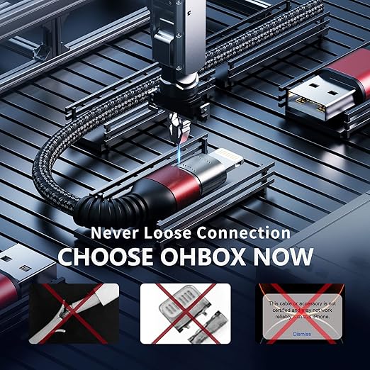 iPhone Charger Cable [Apple MFi Certified] 3Pack 6FT USB-A to Lightning Cable Nylon Braided Fast Charging Cord Compatible with iPhone 14/13/12/11 Pro Max/XR/XS/X/8/7/Plus/6S iPad/iPod/AirPods