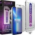 2 Pack Matte Screen Protector for iPhone 16e/iPhone 14/iPhone 13 Pro/iPhone 13, 9H Tempered Glass, Full Coverage, Anti-Fingerprint, Auto Dust-Elimination, No Bubble, Easy Installation
