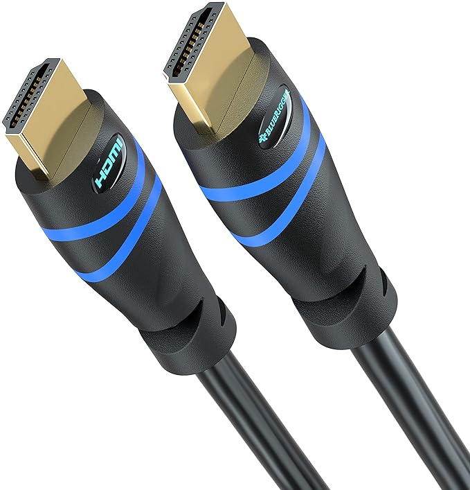 BlueRigger 4K HDMI Cable 25FT (4K 60Hz, HDR10, in-Wall CL3 Rated, High Speed, HDCP2.2, eARC) - Long HDMI Cable Compatible with Home Theatre, HDTV, Gaming Consoles, Streaming Devices