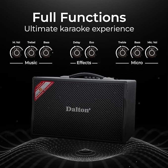 KS8Pro Karaoke Machine for Adults Karaoke Machine with Bluetooth and Wireless Microphone for Adults, Portable Bluetooth Speaker System with 2 Microphones, Loud Speakers for Tv Kareoke and Events Use