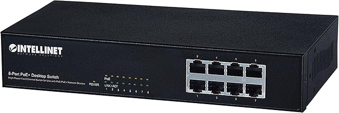 Intellinet 8-Port PoE+ Desktop Switch (560764)