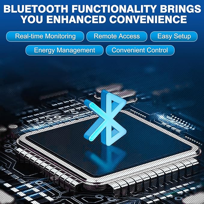 12V 100Ah BCI Group 24 Bluetooth LiFePO4 Battery, 120A BMS Rechargeable Mini Lithium Battery with Low-Temp Protection, Up to 15000 Cycles Perfect for RV, Camping, Solar, Off-Grid and Boat