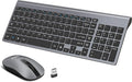 LeadsaiL Wireless Keyboard and Mouse Combo, Wireless USB Mouse and Computer Keyboard Set, Compact and Silent for Windows Laptop, Desktop, PC