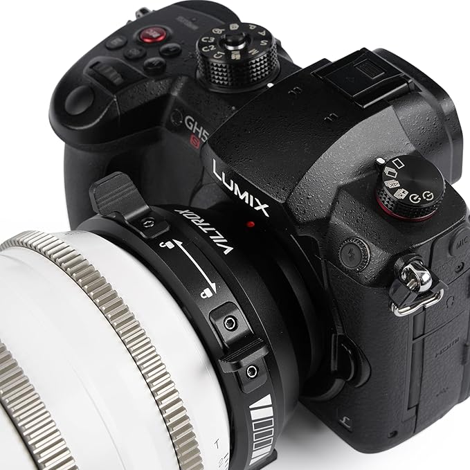 VILTROX PL-M43 Lens Mount Adapter Manual Focus Lens Converter with Rotary Lock Compatible with PL Lens to M43 Series Mount Cameras Panasonic GH5,G1,GH1,GH4/Olympus EP1,EP2,EM1,EM