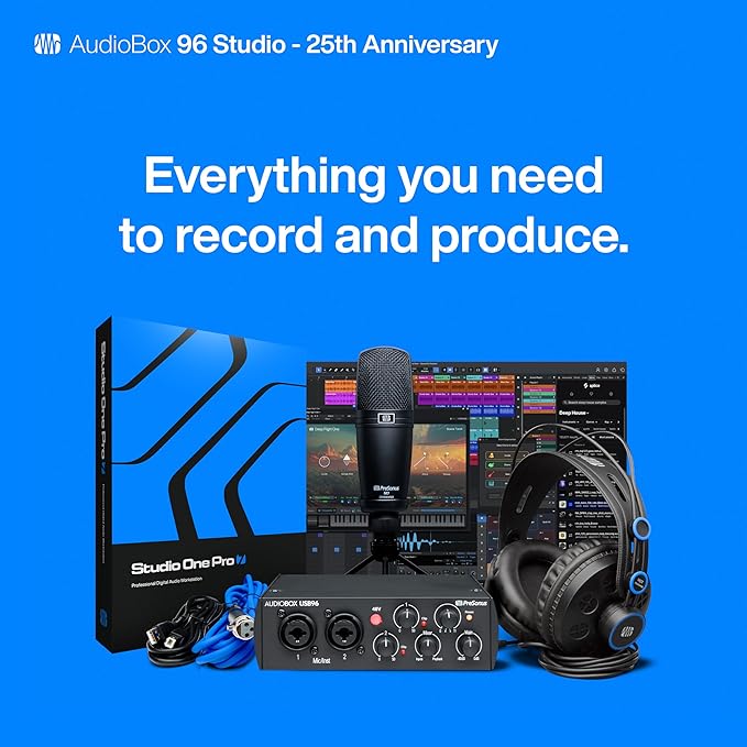 PreSonus AudioBox USB 96 Studio with Studio One Pro Software