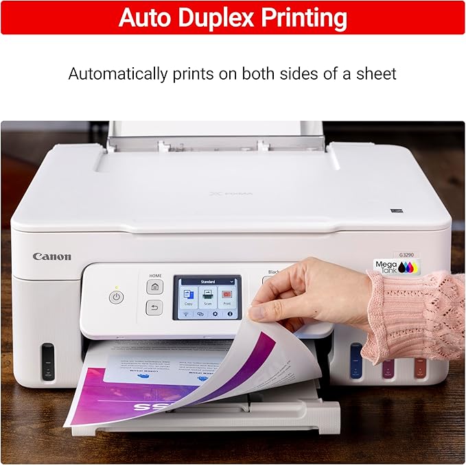 Canon Megatank G3290 All-in-One Wireless Supertank [Megatank] Printer | Print, Copy Scan | Mobile Printing |2.7" LCD Color Touchscreen | Auto Duplex