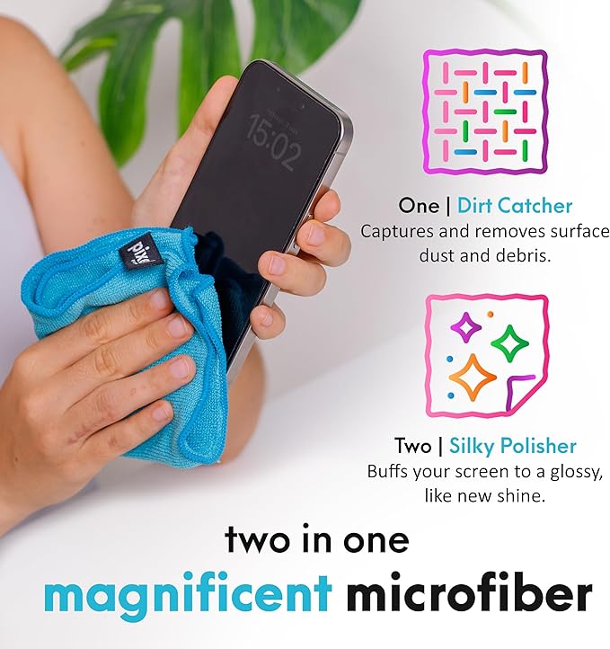 Pixel Perfect | 4.2oz | Screen Cleaner Kit, for TV, Laptops, Computers, Monitors, Phones, Tablets | 120ml Cleaning Kit, Premium Natural Spray