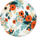 ITNRSIIET Round Mouse Pad with Stitched Edge Premium-Textured Waterproof Non-Slip Rubber Base Desktop Protection Mat Diameter 8.7 inches, Beautiful Flowers