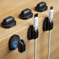 6 Pack Puretor Cord Organizer Holders - Strong Adhesive & Magnetic Desk Cable Management, Effortlessly Organize Phone Charging Cords for Home, Office, Car, Desk & Nightstand