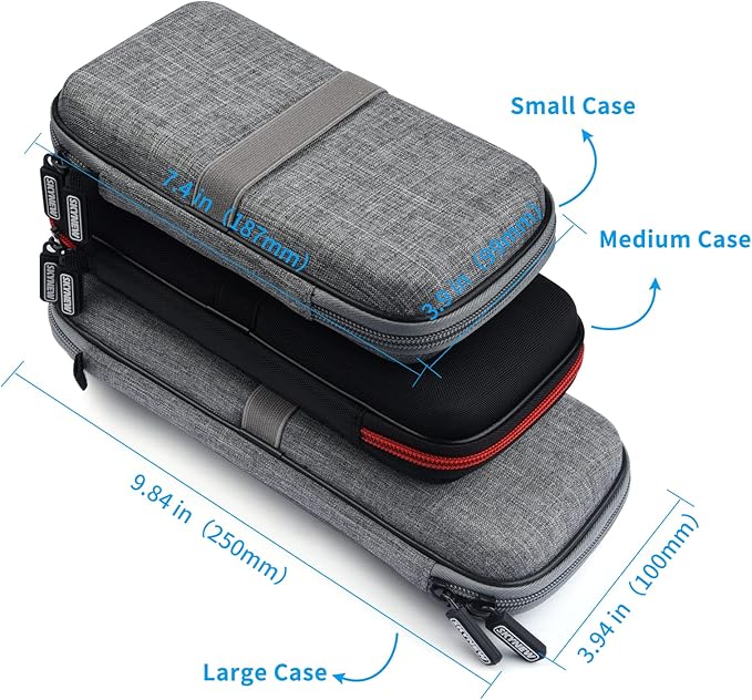 Power Bank Case for INIU 20000mAh Power Bank, Portable Charger Case for Durecopow 20000mAh Solar Power Bank and iMuto 30000mAh Power Bank with Carabiner
