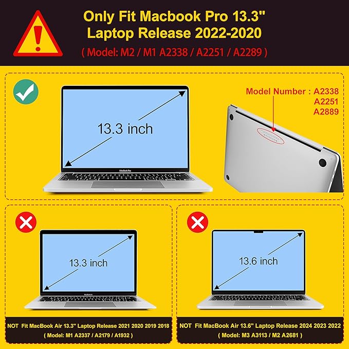 May Chen Compatible with MacBook Pro 13 inch Case 2022 2021 2020 Release Models - Image 2