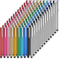 Outus 130 Pcs Stylus Pens for Touch Screens Universal Slim Capacitive Stylus Digital Pen Compatible with Phone, Android, Phone, Tablet, Most Devices with Capacitive Touch Screen, 10 Colors