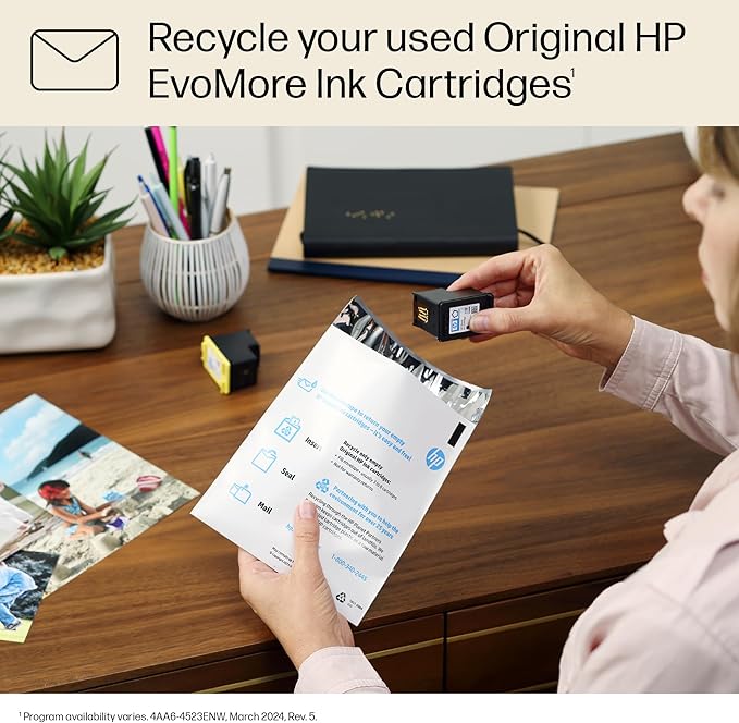 HP 936e EvoMore High Yield Magenta Ink Cartridge | Works OfficeJet 9120 Series, OfficeJet Pro 9100 Series, OfficeJet Pro Wide Format 9700 Series | Carbon Neutral | 4S6V4LN