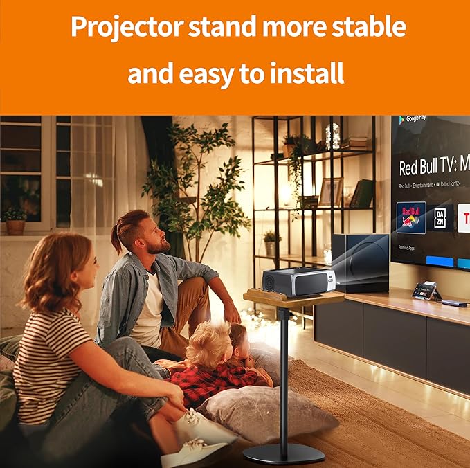 NAMON Floor Book Stand for Reading, 100% Solid Wood, Height Adjustable from 16.5" to 51", Floor Reading Stand with Page Clip for Cookbooks, Sheet Music, Projector (Without T-Shaped)