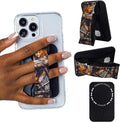 LoveHandle PRO MagSafe Compatible Magnetic Phone Grip w/Kickstand - Mount, Strap and Stand for Smartphone and Tablet - MagSafe Ring Included - Fits All Devices - Realtree Edge Camo