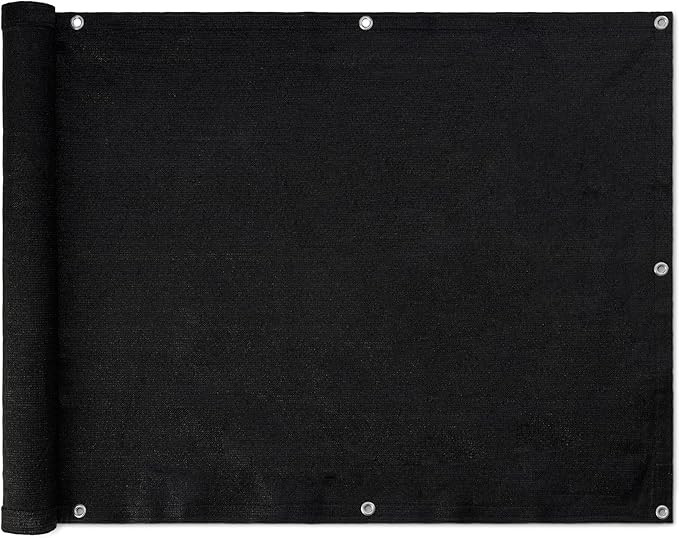 Amazon Basics Privacy Screen Fence, Black, 1-Pack
