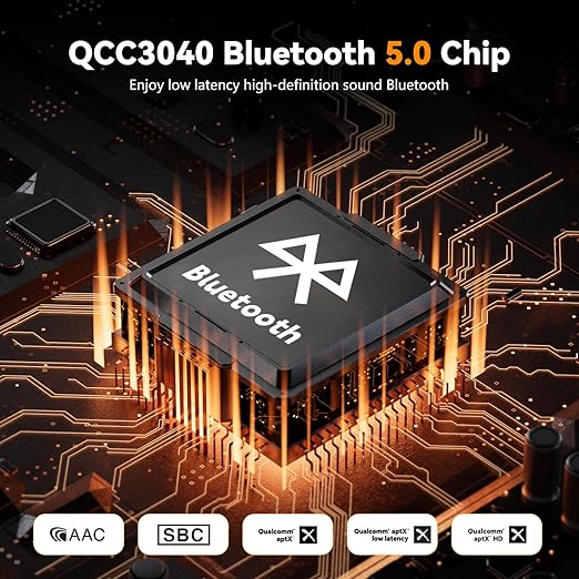 AK30 Mini Bluetooth Amplifier for Passive Speakers,50W+50W 2.0CH Audio Amplifier,Stereo HiFi Digital Amp,Home Amp Receiver w/AUX/USB/BT/Opt Input & 12V/5A Power Adapter for Home/Garage/Ceiling