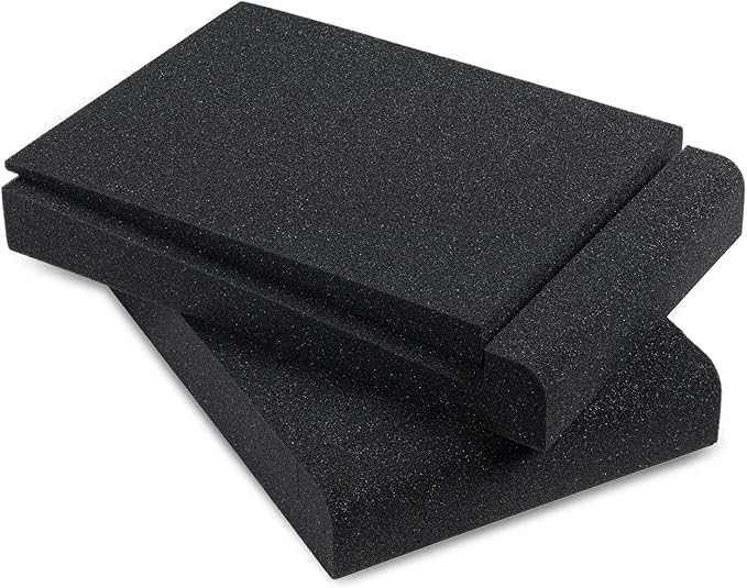 Sound Addicted - Studio Monitor Isolation Pads for 5 Inch Monitors, Pair of Two High Density Acoustic Foam which Fits Most Speaker Stands | SMPad 5
