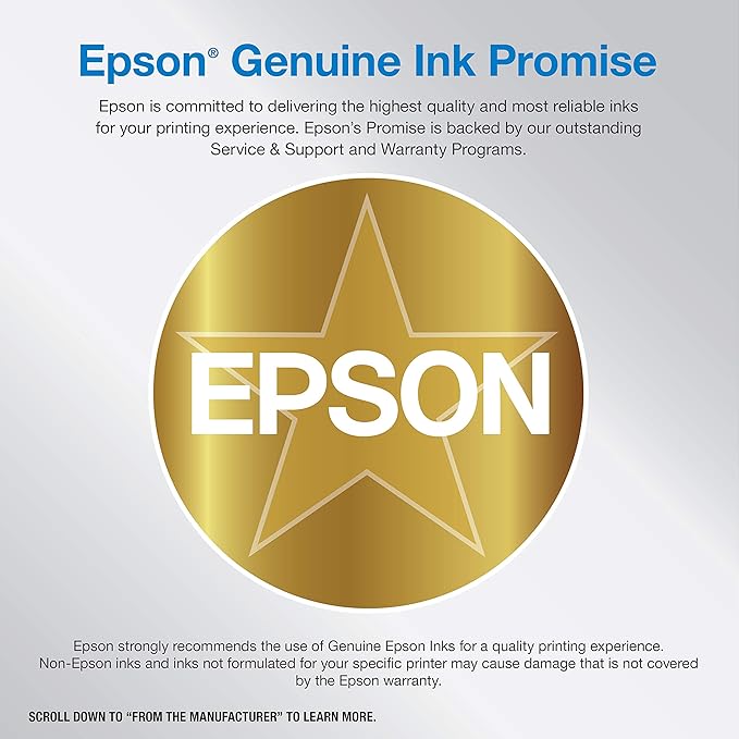 Epson EcoTank Pro ET-5800 Wireless Color All-in-One Supertank Printer with Scanner, Copier, Fax and Ethernet, White