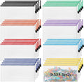 Jetec 32 Pcs Mesh Zipper Bags Toy Storage Bikini Organizer Bag Bolsas Para Guardar Trajes De Baño Waterproof Zipper Reusable Pouch Puzzle Multipurpose for Storage Office(Sweet Color,9.5 x 4.5 Inch)