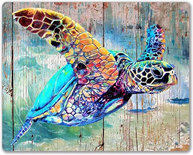 Turtle Mouse pad, Personalized Computer Mousepad, Office Decoration Accessories Gift, Non-Slip Rubber Mouse mat for Laptop