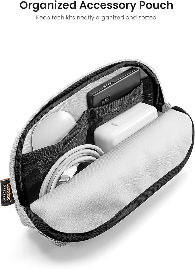tomtoc 360 Protective Laptop Sleeve Set for 13-inch MacBook Air M4/A3240 2025, M3/A3113, M2/A2681 M1/A2337, 13-inch MacBook Pro M2/A2686 M1/A2338, Water-Resistant Laptop Case with Accessory Pouch