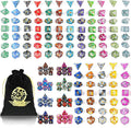 DND Dice Set, 25 X 7 Polyhedral Dice for Dungeons and Dragons DND RPG MTG Table Game with 1 Large Flannel Bag 175 Pieces