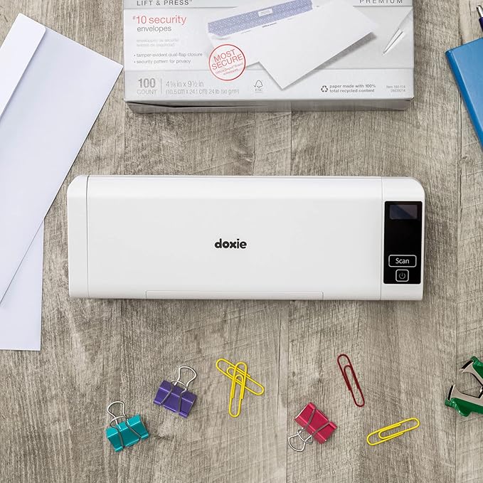 Doxie Pro DX400 - Duplex Document Scanner and Receipt Scanner for Home and Office with Amazing Software for Mac and PC