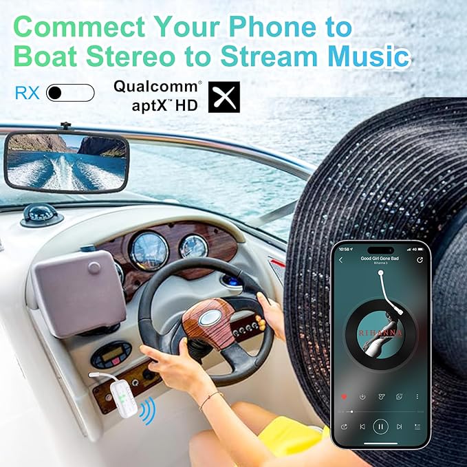 2025 Upgraded Pro Bluetooth 5.4 Transmitter Receiver,2-in-1 Airplane Wireless Adapter for Flight,TV,PC,Gym,Switch,Supports to 2 AirPods/Headphones;Audio AUX Receiver for Car/Home Stereo