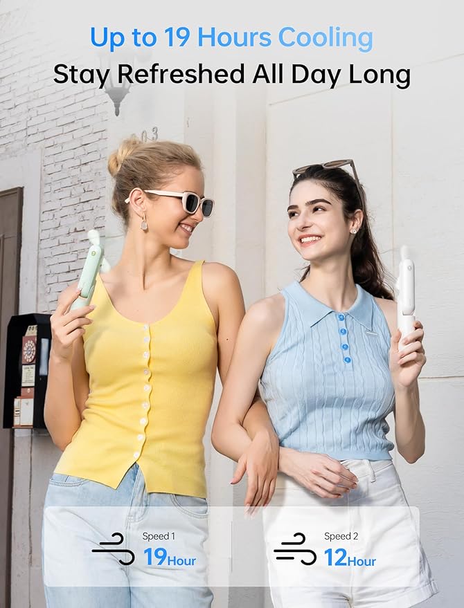 JISULIFE Handheld Mini Fan, 3 IN 1 USB Rechargeable Portable Fan [12-19 Working Hours] with Power Bank, Flashlight, Pocket Design for Travel/Summer/Concerts/Lash, Gifts for Women (White)