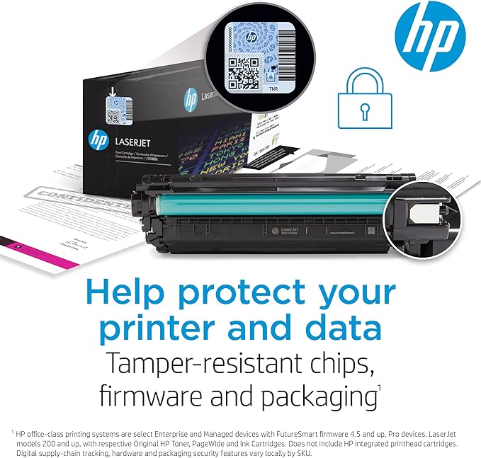 HP 202X Cyan, Magenta, Yellow High-yield Toner Cartridges (3-pack) | Works with HP Color LaserJet Pro M254, HP Color LaserJet Pro MFP M281 Series | CF500XM