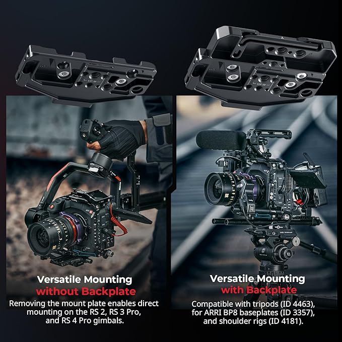 SmallRig Cage Kit for Canon C80, Modular Design with Top Plate, Side Plates, Bottom Plate, NATO Rail, Lens Adapter Support, for HDMI Clamp, with Cold Shoe Mount, 1/4''-20 & 3/8''-16