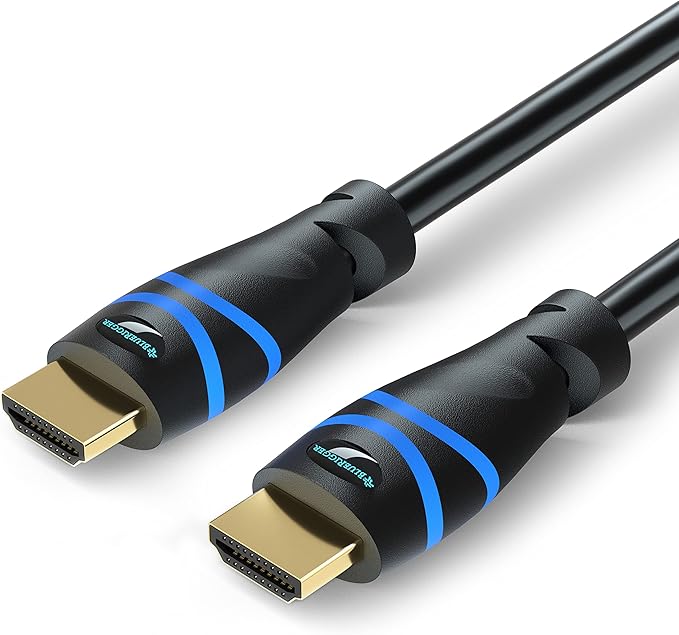 BlueRigger 8K HDMI Cable 3FT- 4 Pack, (8K 60Hz HDR, HDCP 2.3, High Speed 48Gbps) - Compatible with PS5/PS4, Xbox, Roku, Apple TV, HDTV, Blu-ray, PC