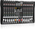 Audio Mixer 12 Channel Professional Mixer Console with 320 DSP Effects, 7-band EQ Sound Mixing Board Digital DJ Mixer w/USB Bluetooth MP3 for Recording, Independent 48V Power & Mute Button
