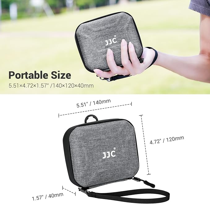JJC Hard Lens Filter Pouch, 4-Pocket Filter Case for Circular Filter Up to 95mm with Belt Loop, Dustproof & Water-Resistant Camera Filter Storage Wallet for Photography ND UV CPL Filter