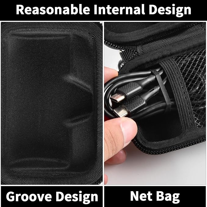 Portable Charger Power Bank Case for Swyop/for Feob/for Charmast/for JEJILL/for LanLuk/for VEGER/for iWALK/for Taegila/for Kuulaa and More Small Charging Battery Pack - Bag Only (Black)